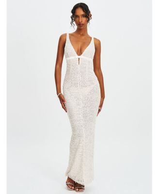 Adelaide Beaded Sequin Net Bodycon Gown