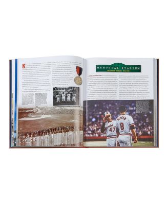  Ballparks Past & Present Leather Bound Book