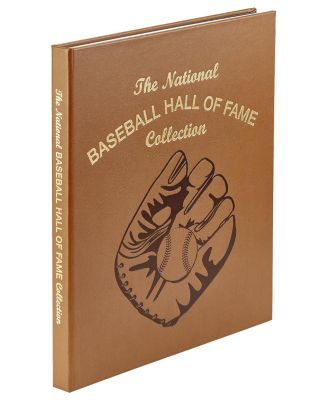  National Baseball Hall of Fame Leather Bound Book