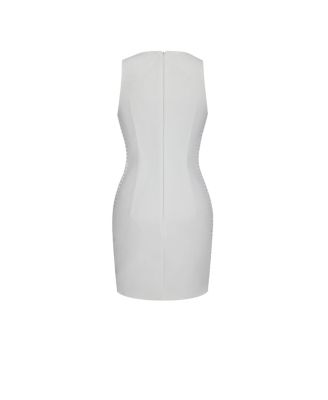 Iliana Faux Pearl Chain Embellished Mini Dress