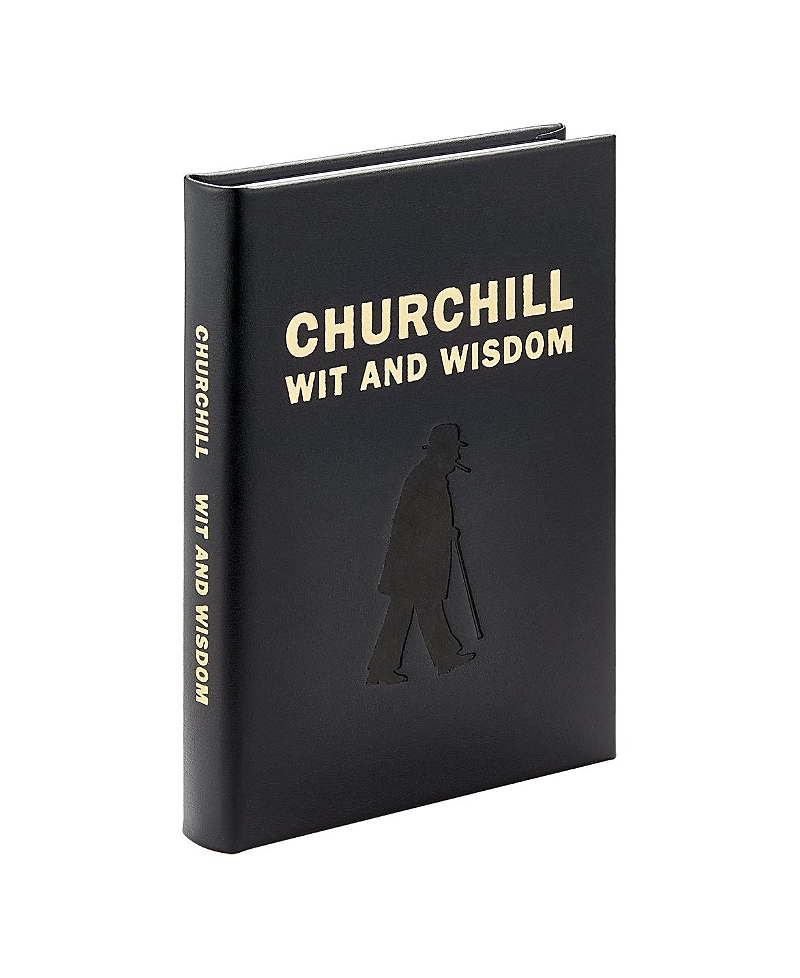 Graphic Image Churchill Wit and Wisdom Leather Bound Book