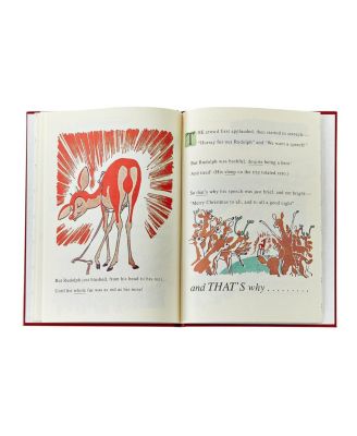Unisex Rudolph the Red-Nosed Reindeer Classic Children's Leather Bound Book - For Ages 0+