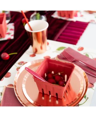 Solid Shade Colors Paper Party Cups, Set of 8