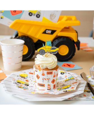 Under Construction Cupcake Decorating Set, Set of 24 Liners and Toppers