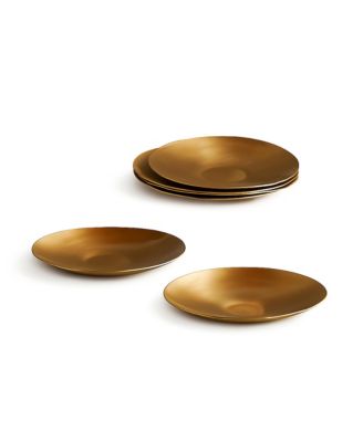  Extra Small Artisan Brass Plates, Set of 6