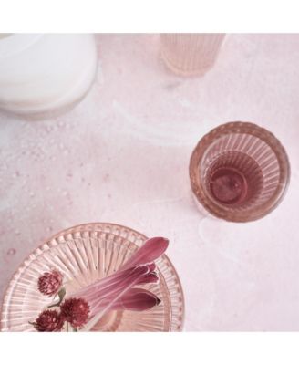  Pressed Pink Martini Glasses, Set of 4
