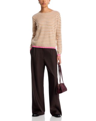 Cashmere Tipped Little Stripe Sweater
