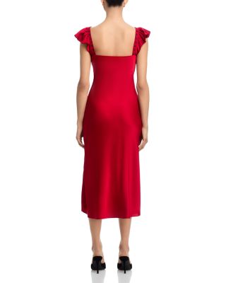 Lace Through Midi Dress - Exclusive