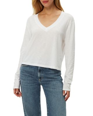 Brea Cropped V-Neck Tee