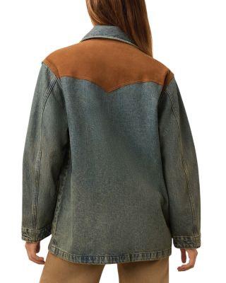 Ridge Back Denim Suede Jacket