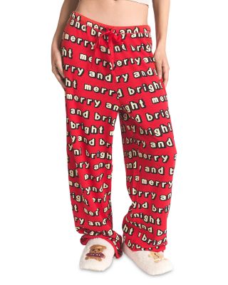 Pointelle Cropped Camisole & Waffle Knit Pants Pajama Set