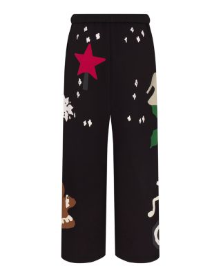 Snow Print Fleece Pants