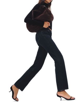 Greer Mid Rise Straight Jeans in Ondine