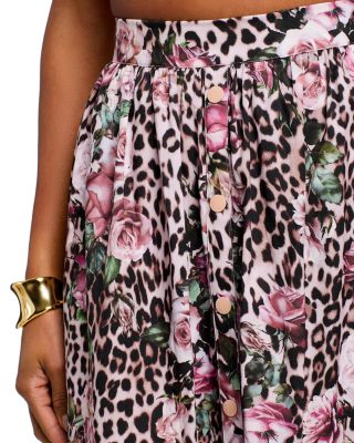 Seina Front Placket Midi Skirt