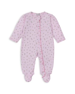 Girls' Garden Print Footie With Zip Ruffle - Baby