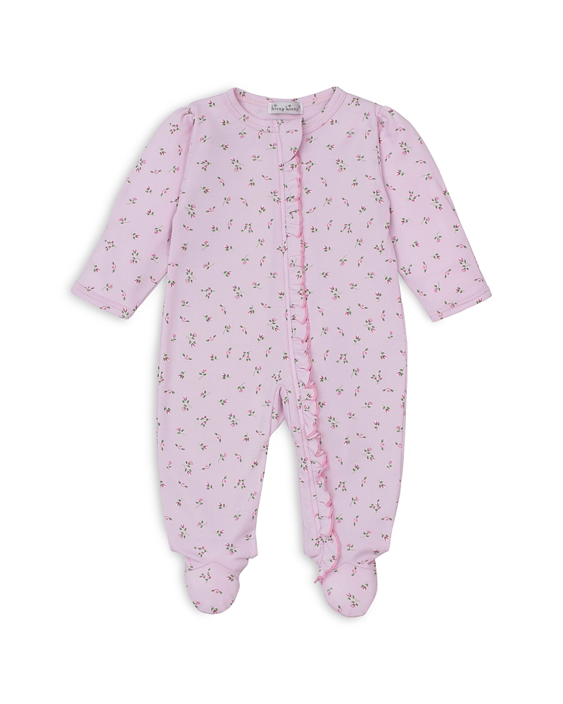 Kissy Kissy Girls' Garden Print Footie With Zip Ruffle - Baby