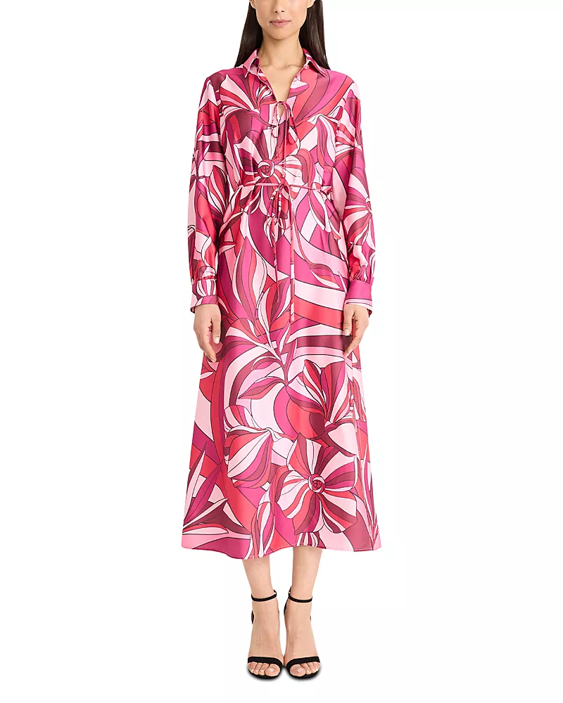 Donna Morgan Long Sleeve Midi Dress