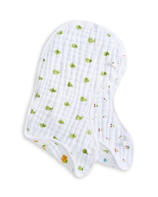 Unisex Fresh Fruit Muslin Burpy Bibs, 2 Pack
