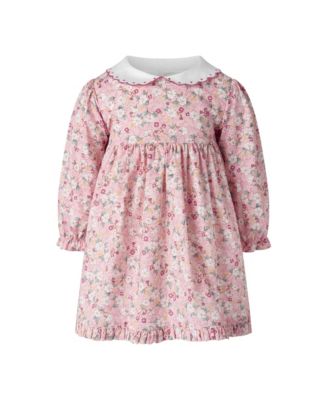 Girls' Floral Scalloped Collar Dress & Bloomers - Baby