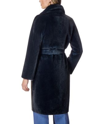  Belted Shearling Coat