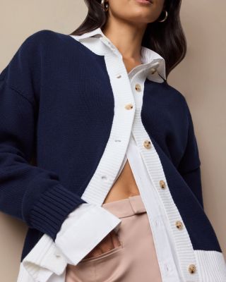  Cotton Fitted Cardigan