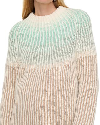 Cashmere Gradient Funnel Neck Sweater