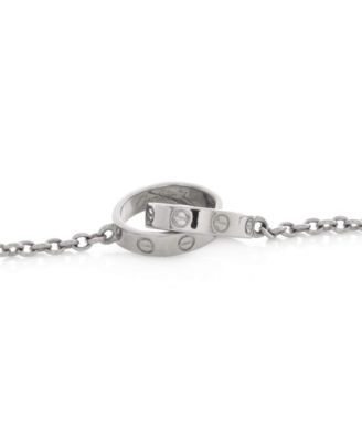  Love Interlocking Bracelet 18K White Gold