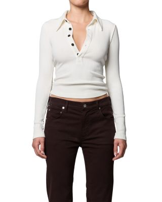 60's Long Sleeve Polo Top