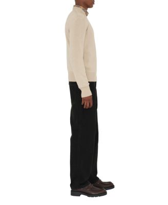 Check Label Wool Sweater