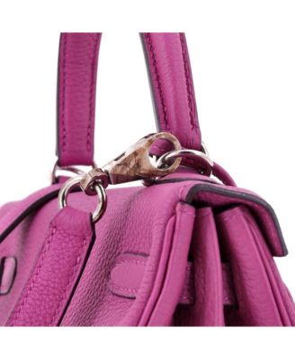 Kelly 25 Handbag Pink Togo with Palladium Hardware