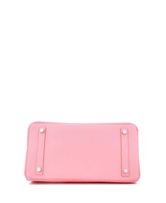 Birkin 30 Handbag Pink Epsom with Palladium Hardware