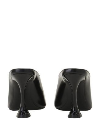 Women's Midnight Step Mule in Patent Leather