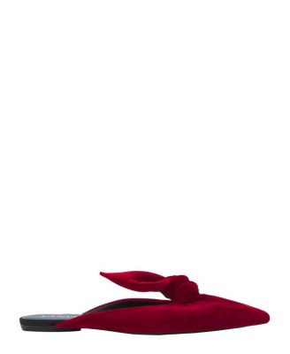 Women&#39;s Midnight Step Velvet Bow Mule