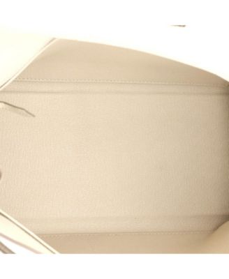 Kelly 32 Handbag Light Togo with Palladium Hardware