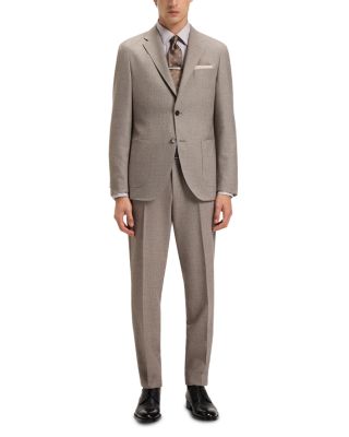 Camel L Hays Slim Fit Kent Collar Button Down Shirt