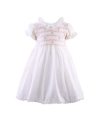 Girls' Swiss Dot Smocked Dress and Bloomers - Baby