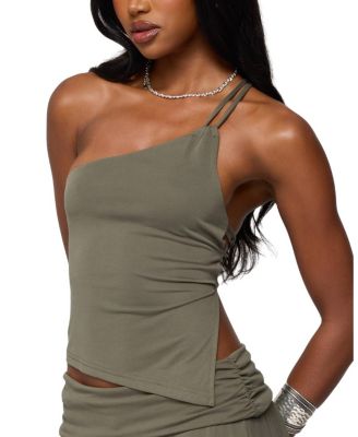  Janah Asymmetric One Shoulder Backless Top