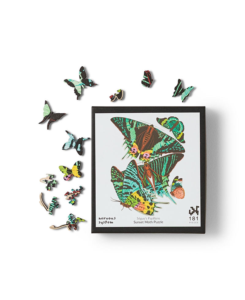Uncommon Goods Moths at Magic Hour Jigsaw Puzzle by Nervous System