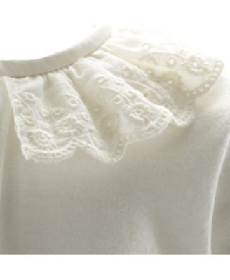  Girls' Broderie Collar Babygro - Baby