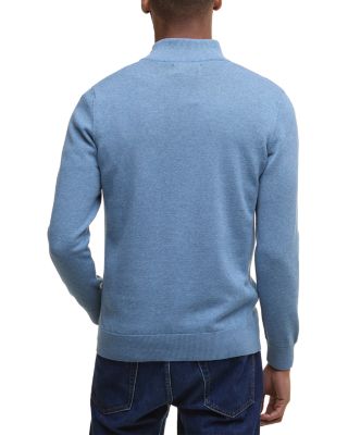 Cotton Half Zip Knitted Sweater