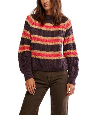 Frankie Cable Striped Sweater
