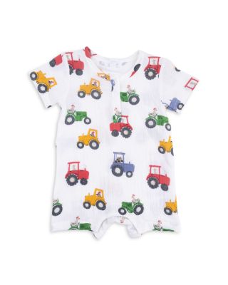 Boys' Tractor Friends Henley Shortall Romper - Baby 