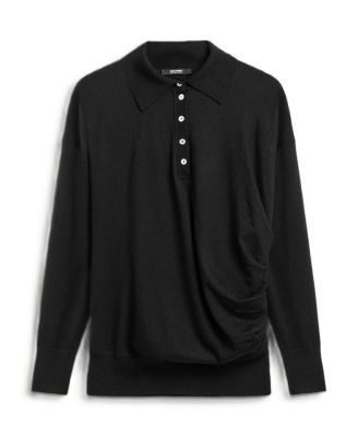  Relaxed Polo Knit Sweater