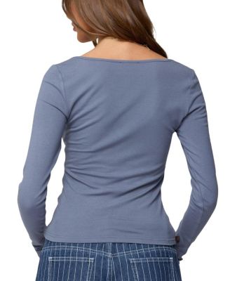 Moreen Ribbed Long Sleeve T Shirt