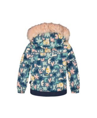 Girls' Two-Piece Discover Snowsuit with Cat Printed Jacket - Little Kid, Big Kid