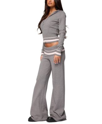 Kaliya Stripey Strapless Knit Top