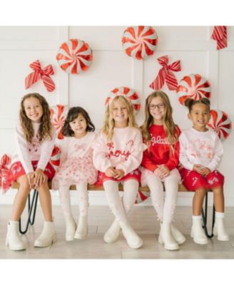 Girls' Falala Patch Christmas Sweatshirt - Big Kid