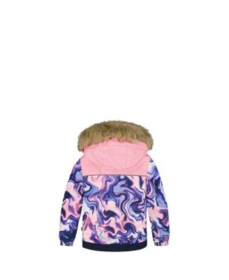  Girls' Two-Piece Discover Snowsuit with Gradient Printed Jacket - Little Kid, Big Kid