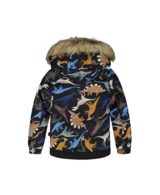  Boys' Two-Piece Play Snowsuit with Printed Dinosaurs Jacket - Little Kid