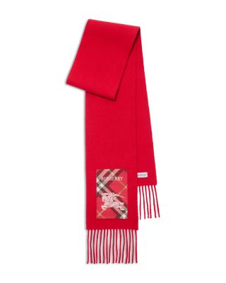 Check Label Cashmere Scarf